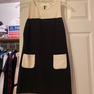 Black and White Colorblock Dress